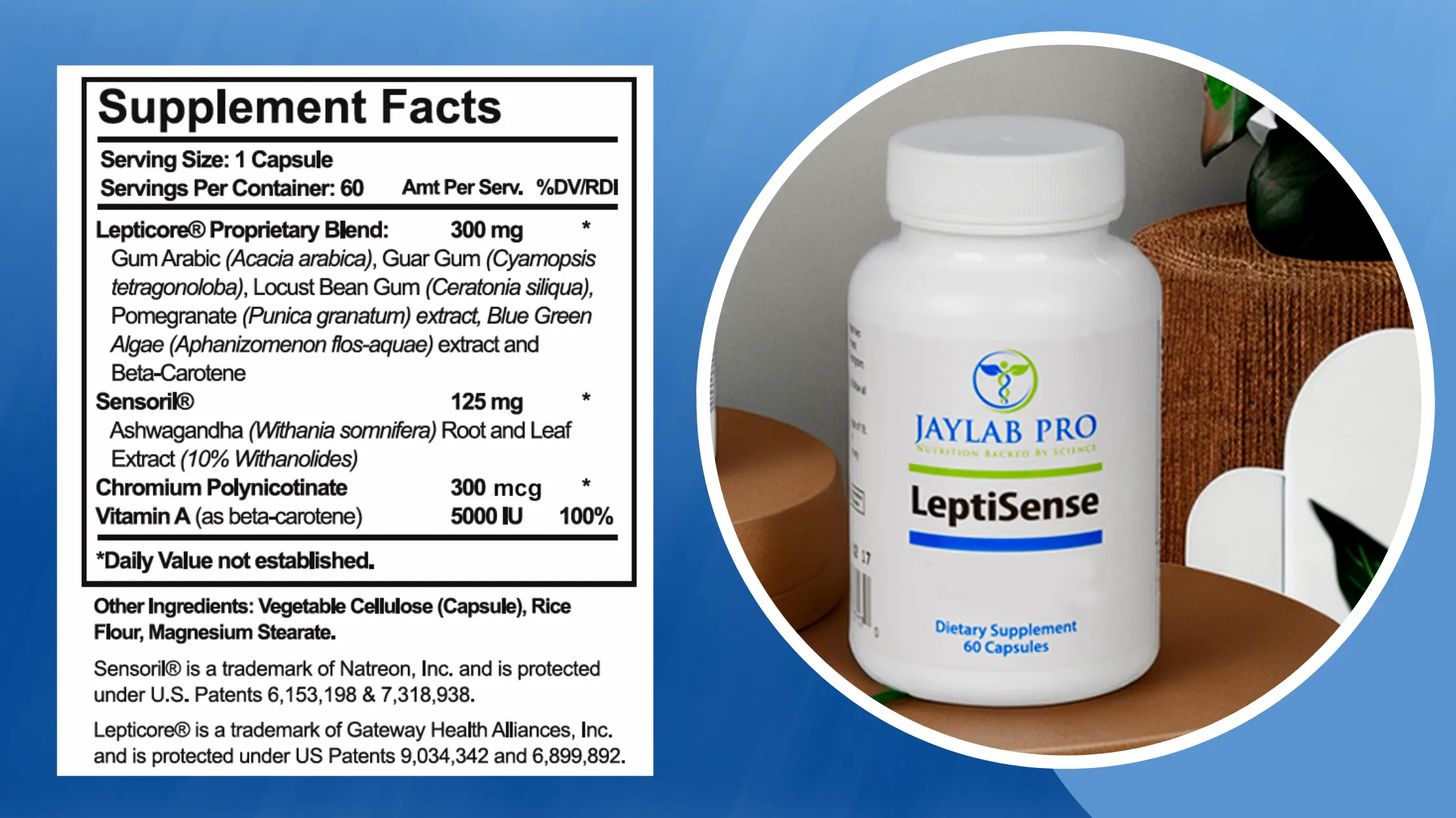 LeptiSense supplement facts